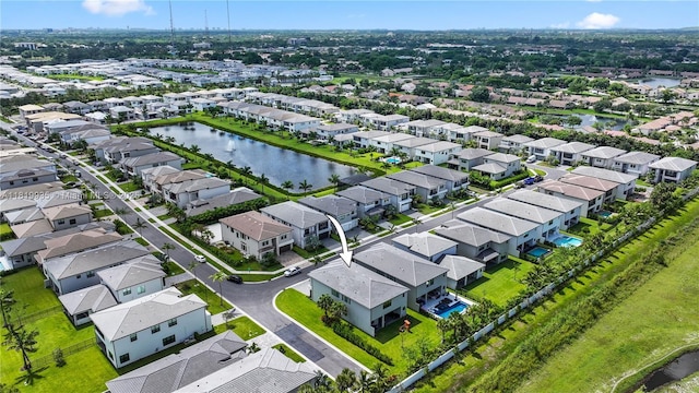 20273 Bandon Dunes Rd, Boca Raton, FL 33434 - aerial view of residential area featuring a nearby body of water
