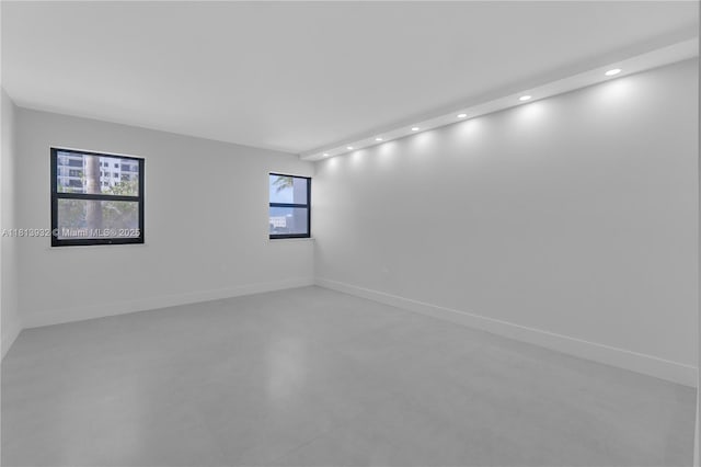 1201 S Ocean Dr Unit 507S, Hollywood, FL 33019 - unfurnished room featuring recessed lighting and concrete floors