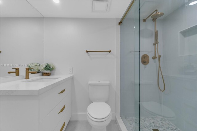 1201 S Ocean Dr Unit 507S, Hollywood, FL 33019 - bathroom with vanity and a tile shower