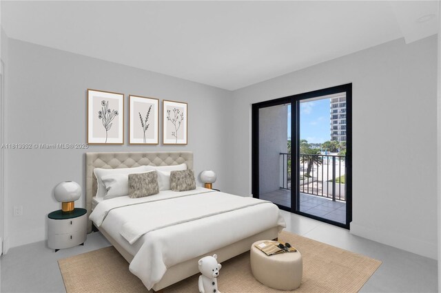 1201 S Ocean Dr Unit 507S, Hollywood, FL 33019 - bedroom featuring access to exterior and baseboards