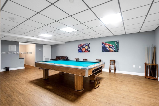 1201 S Ocean Dr Unit 507S, Hollywood, FL 33019 - recreation room with wood finished floors and billiards