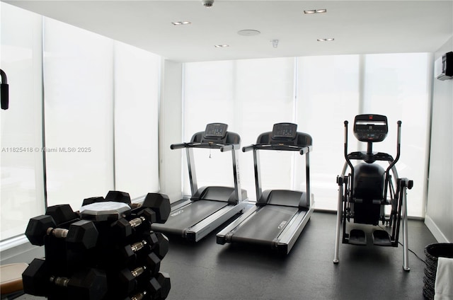 6080 Collins Ave Unit 506, Miami Beach, FL 33140 - gym featuring recessed lighting