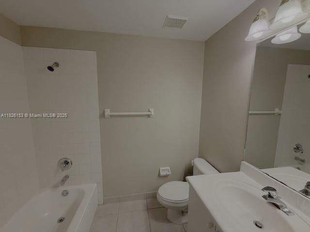 4390 NW 41st Pl, Coconut Creek, FL 33073 - full bath with tile patterned flooring, bathtub / shower combination, and vanity