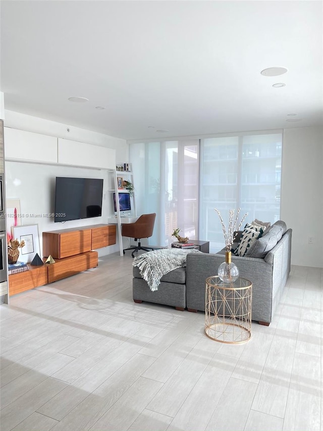 6620 Indian Creek Dr Unit 617, Miami Beach, FL 33141 - living room featuring light wood-type flooring