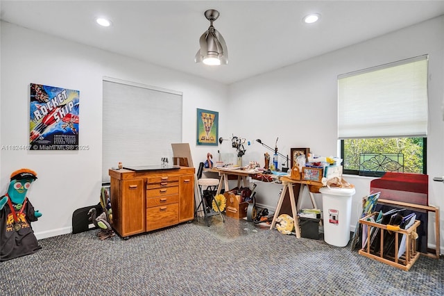 3820 SW 106th Ter, Davie, FL 33328 - misc room with carpet floors and recessed lighting