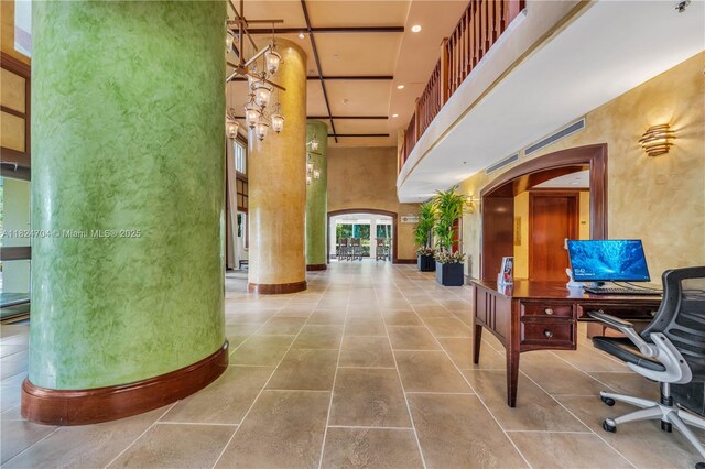 2951 S Bayshore Dr Unit 717, Miami, FL 33133 - building lobby with a towering ceiling