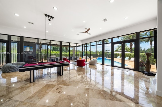 17490 SW 70th Pl, Southwest Ranches, FL 33331 - common area featuring recessed lighting