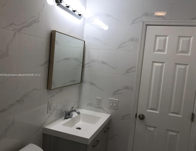 6710 SW 18th Ct, North Lauderdale, FL 33068 - half bath featuring tile walls and vanity