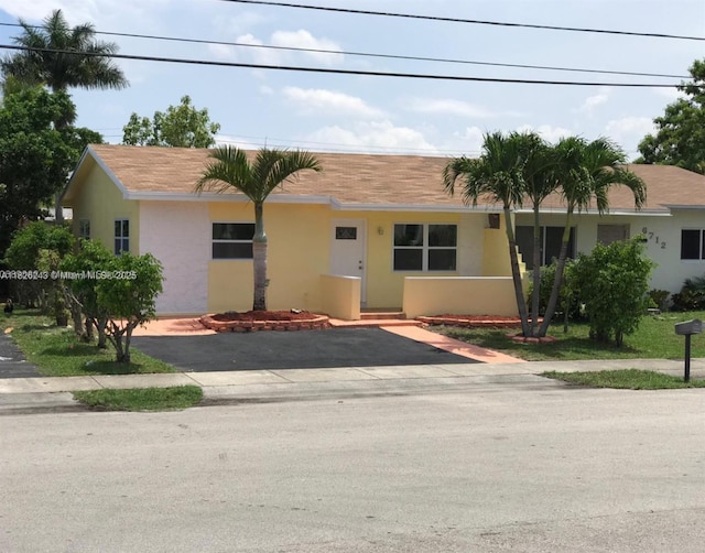 6710 SW 18th Ct, North Lauderdale, FL 33068 - ranch-style house with stucco siding