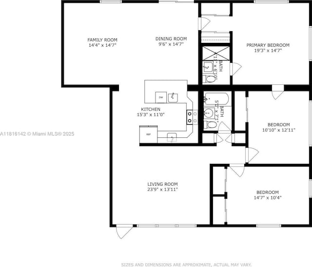 919 NE 4th St, Hallandale Beach, FL 33009 - view of home floor plan