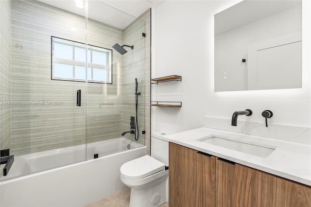 9047 Baybury Ln, West Palm Beach, FL 33411 - full bathroom featuring vanity and enclosed tub / shower combo