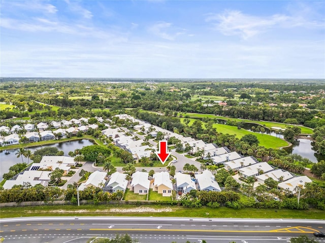 9047 Baybury Ln, West Palm Beach, FL 33411 - aerial perspective of suburban area featuring a nearby body of water