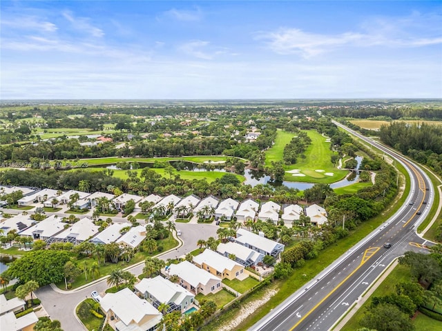 9047 Baybury Ln, West Palm Beach, FL 33411 - aerial overview of property's location with a nearby body of water and nearby suburban area