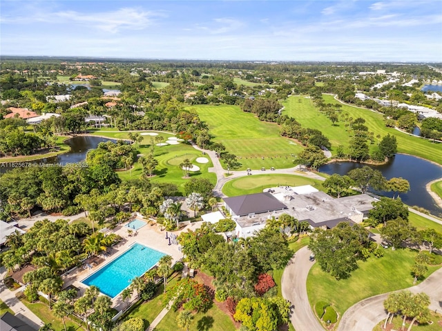 9047 Baybury Ln, West Palm Beach, FL 33411 - drone / aerial view of a large body of water and a golf club
