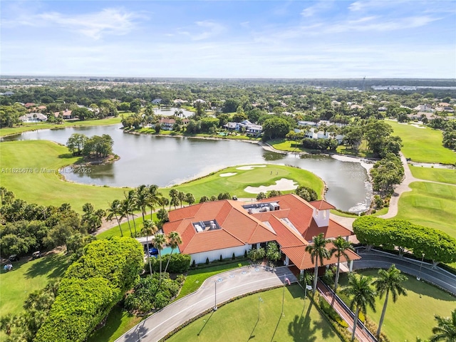 9047 Baybury Ln, West Palm Beach, FL 33411 - aerial view of residential area with a large body of water and a golf club