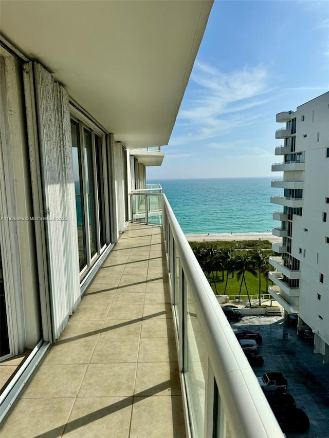 8925 Collins Ave Unit 9G, Surfside, FL 33154 - balcony featuring a water view