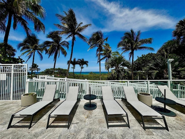 8925 Collins Ave Unit 9G, Surfside, FL 33154 - view of patio