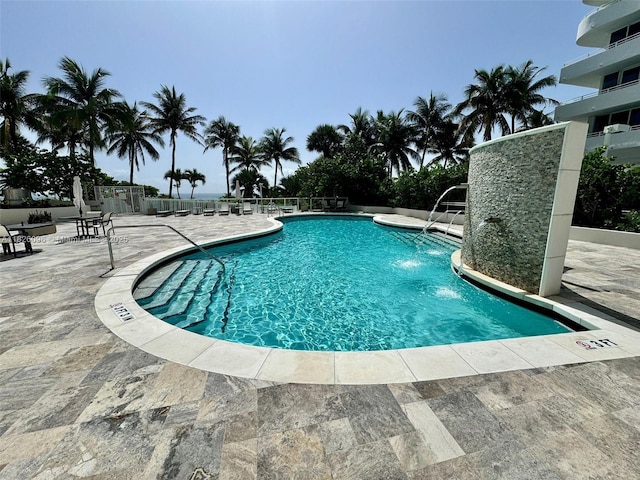 8925 Collins Ave Unit 9G, Surfside, FL 33154 - community pool with a patio