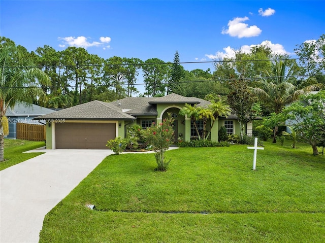 1025 SW Placetas Ave, Port St Lucie, FL 34953 - ranch-style house featuring a garage, concrete driveway, and stucco siding
