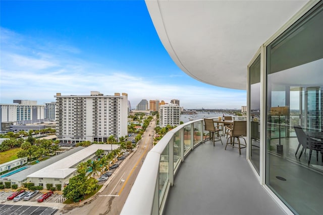 401 N Birch Rd Unit 1100, Fort Lauderdale, FL 33304 - balcony with a view of city
