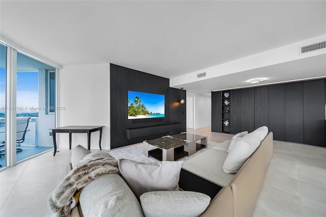 401 N Birch Rd Unit 1100, Fort Lauderdale, FL 33304 - cinema featuring an accent wall and light tile patterned flooring