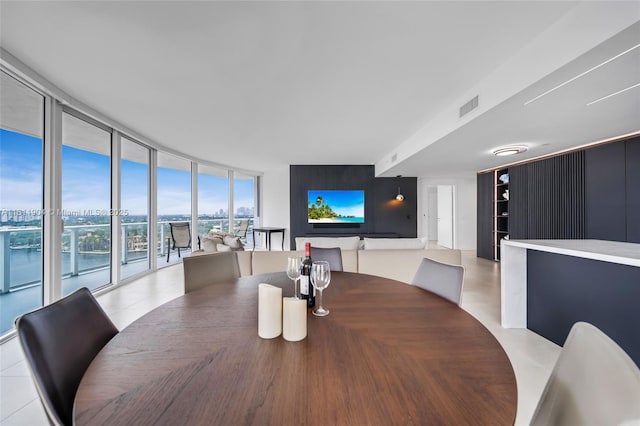 401 N Birch Rd Unit 1100, Fort Lauderdale, FL 33304 - dining area with floor to ceiling windows and a view of city