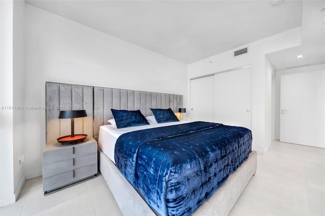401 N Birch Rd Unit 1100, Fort Lauderdale, FL 33304 - bedroom with a closet and tile patterned flooring