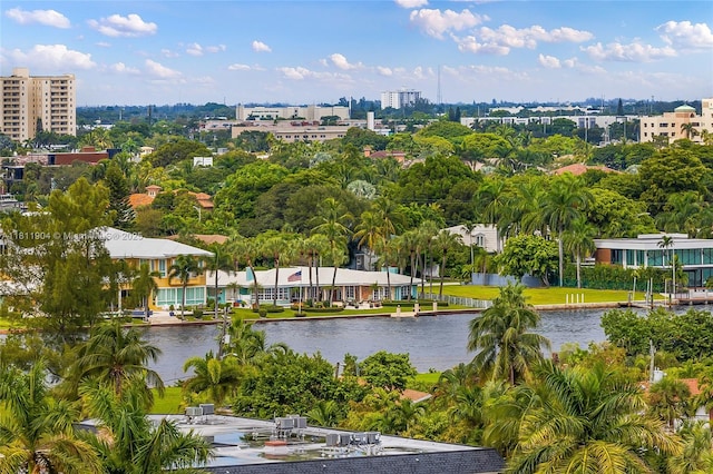 401 N Birch Rd Unit 1100, Fort Lauderdale, FL 33304 - water view with a tree filled landscape