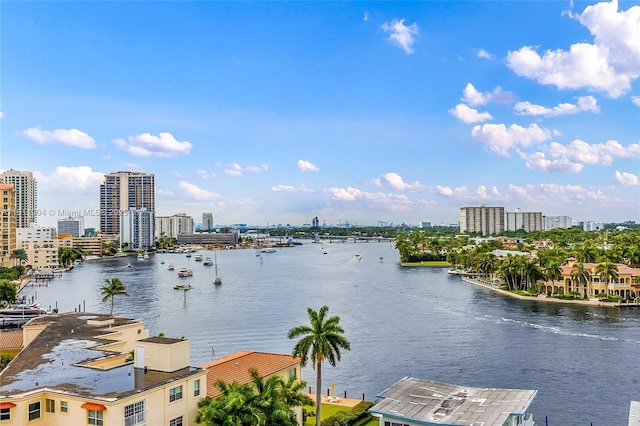 401 N Birch Rd Unit 1100, Fort Lauderdale, FL 33304 - water view featuring nearby urban area
