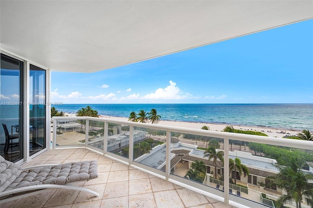 4779 Collins Ave Unit 702, Miami Beach, FL 33140 - balcony featuring view of water and beach