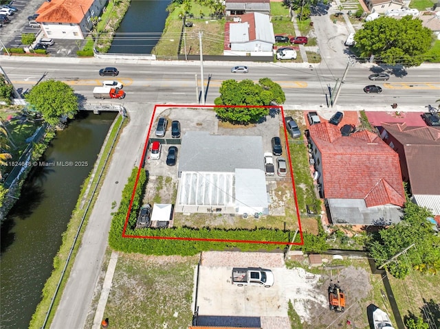 5290 Palm Ave, Hialeah, FL 33012 - aerial overview of property's location featuring a nearby body of water and property parcel outlined
