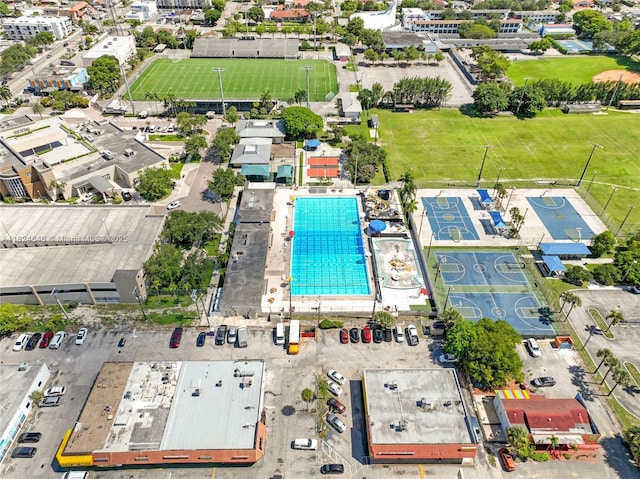 5290 Palm Ave, Hialeah, FL 33012 - drone / aerial view of a pool area