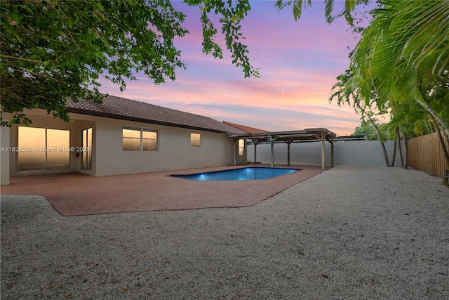 14711 SW 170th Ter, Miami, FL 33187 - view of pool featuring a fenced backyard, a patio, and a pergola