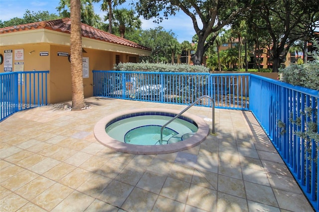 15549 N Miami Lakeway N Unit 104, Miami Lakes, FL 33014 - view of swimming pool featuring a hot tub