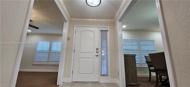 1948 Redmont Ave, Lehigh Acres, FL 33972 - entrance foyer with a textured wall and baseboards