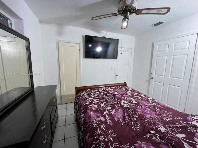217 E 20th St, Hialeah, FL 33010 - bedroom featuring tile patterned flooring and ceiling fan