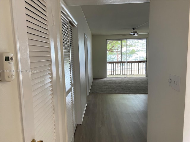 18707 NE 14th Ave Unit 638, Miami, FL 33179 - hallway with wood finished floors