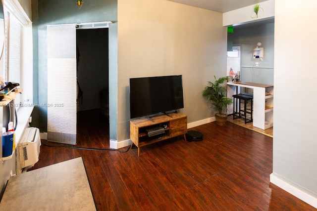 8420 Byron Ave Unit 6, Miami Beach, FL 33141 - living area with wood finished floors