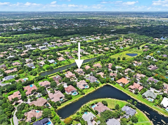 12608 S Stonebrook Cir, Davie, FL 33330 - aerial view of residential area with a large body of water