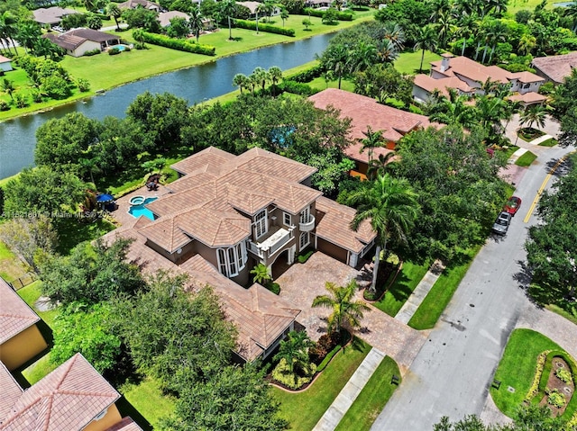 12608 S Stonebrook Cir, Davie, FL 33330 - aerial perspective of suburban area with a nearby body of water
