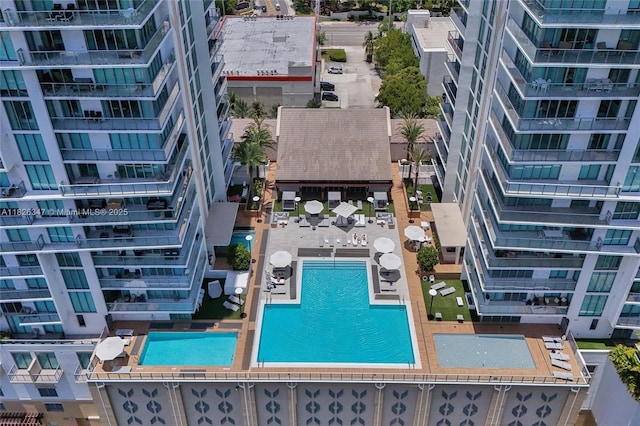 300 Sunny Isles Blvd Unit 4-Ts-04, Sunny Isles Beach, FL 33160 - aerial view of a pool