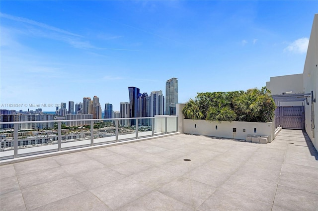 300 Sunny Isles Blvd Unit 4-Ts-04, Sunny Isles Beach, FL 33160 - view of patio featuring a view of skyline