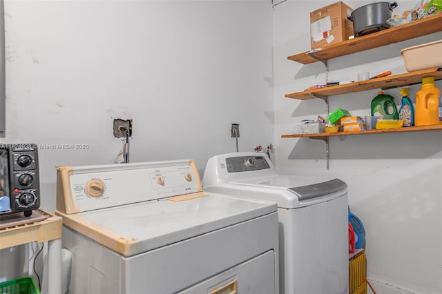 13245 SW 86th Ln, Miami, FL 33183 - washroom featuring separate washer and dryer