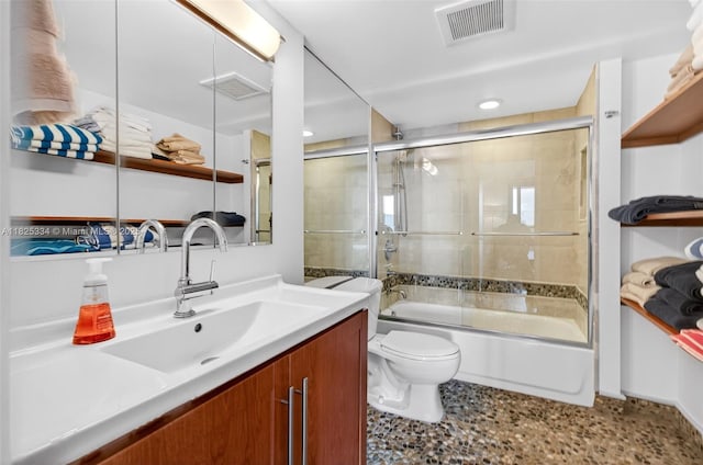 2555 Collins Ave Unit 606, Miami Beach, FL 33140 - bathroom featuring vanity and combined bath / shower with glass door