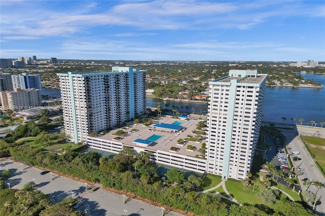 1201 S Ocean Dr Unit 218N, Hollywood, FL 33019 - view of urban area with a large body of water and a pool area