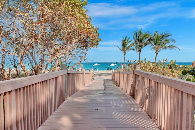 1201 S Ocean Dr Unit 218N, Hollywood, FL 33019 - view of community with view of water and beach