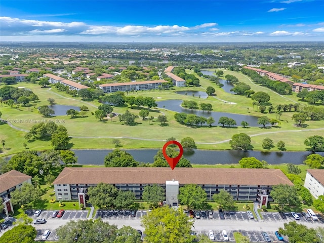 13255 SW 7th Ct Unit 113D, Pembroke Pines, FL 33027 - drone / aerial view of a local golf course and a nearby body of water