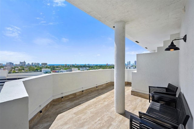 1621 Bay Rd Unit Ph3, Miami Beach, FL 33139 - view of patio with a view of skyline