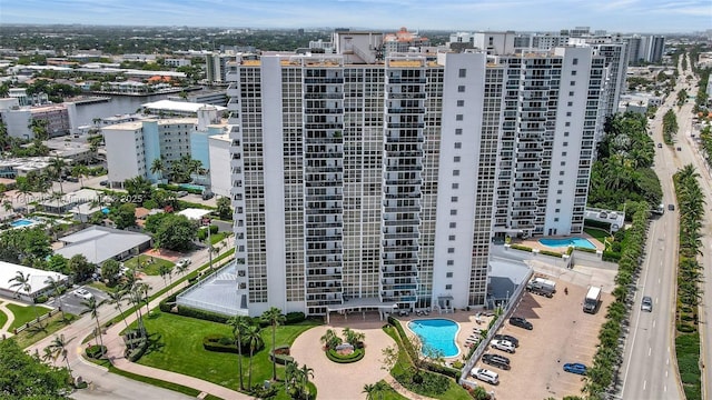 2701 N Ocean Blvd Unit 18A, Fort Lauderdale, FL 33308 - view of building exterior with a city view