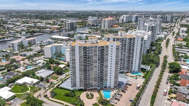 2701 N Ocean Blvd Unit 18A, Fort Lauderdale, FL 33308 - view of property location featuring a pool and a nearby body of water